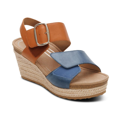Ashley Arch Support Wedge - Hazy Blue Multi