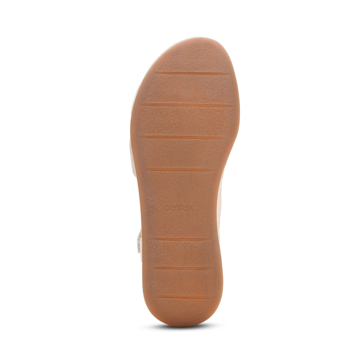 Flora Adjustable Quarter Strap Wedge  - Champagne
