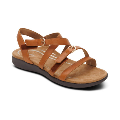 Hadley Adjustable Quarter Strap Sandal - Ginger