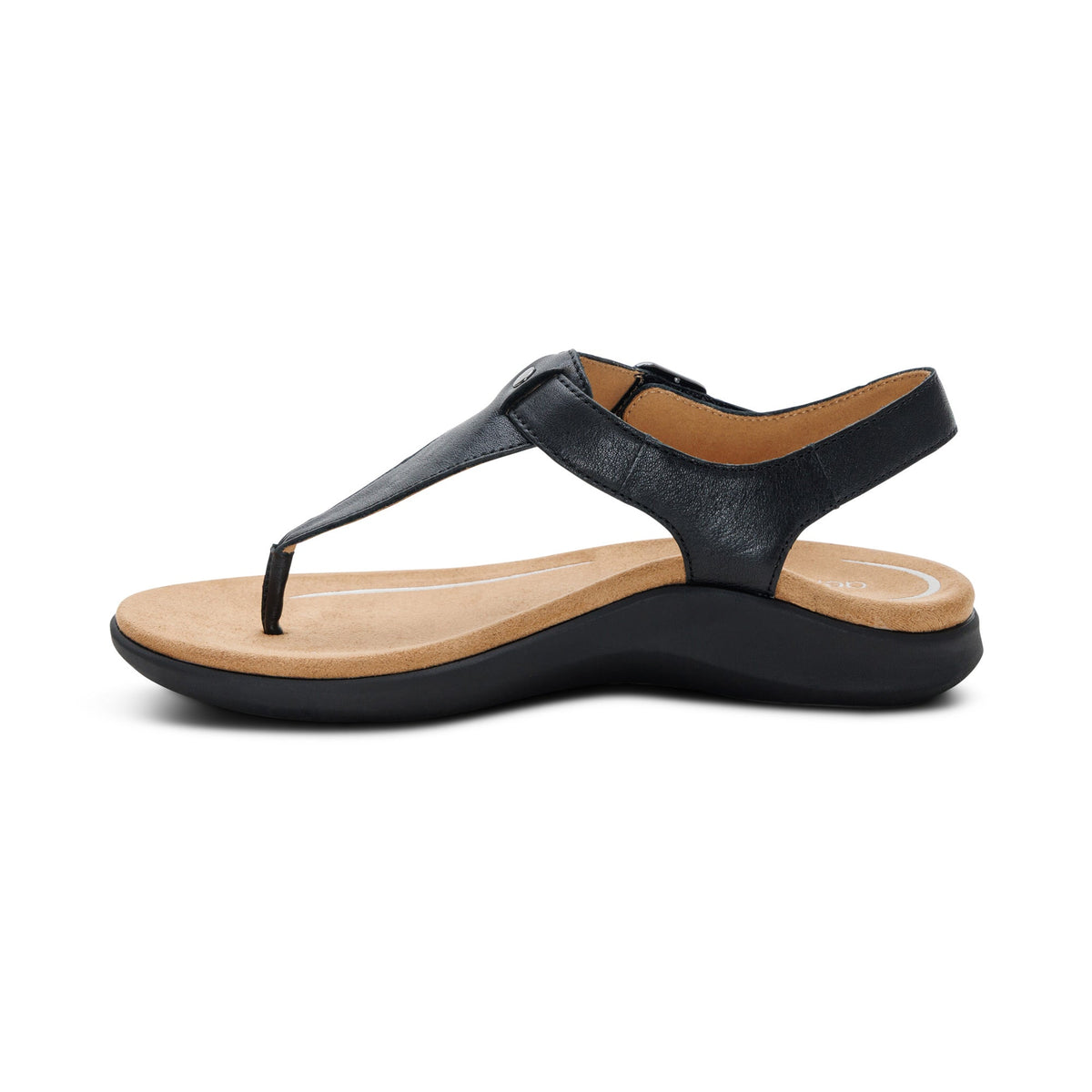Tracey Adjustable Thong Sandal - Black