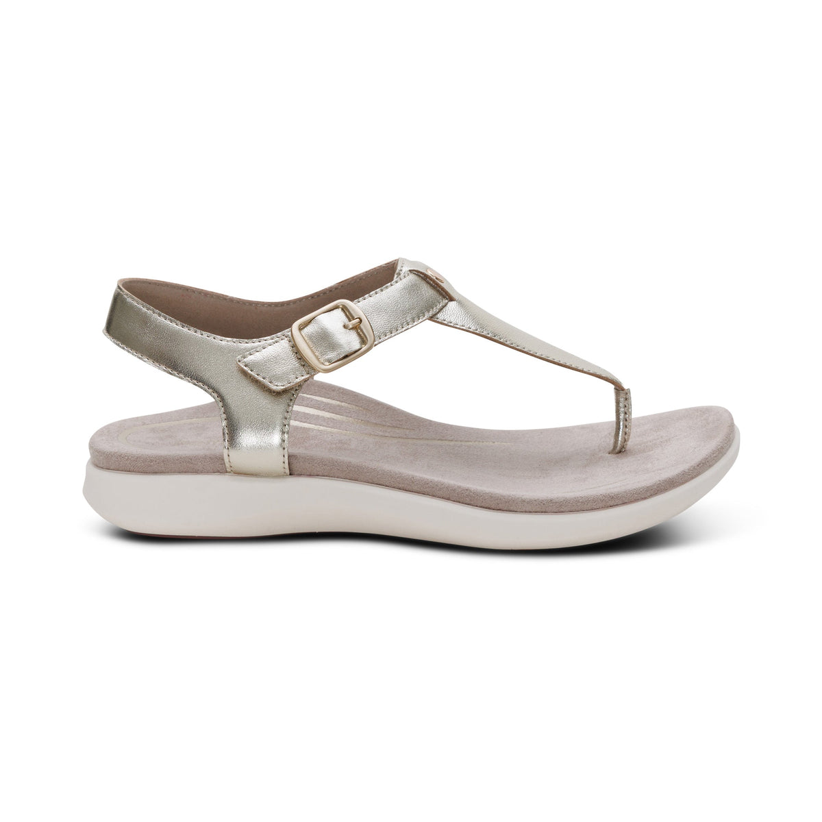 Tracey Adjustable Thong Sandal - Champagne