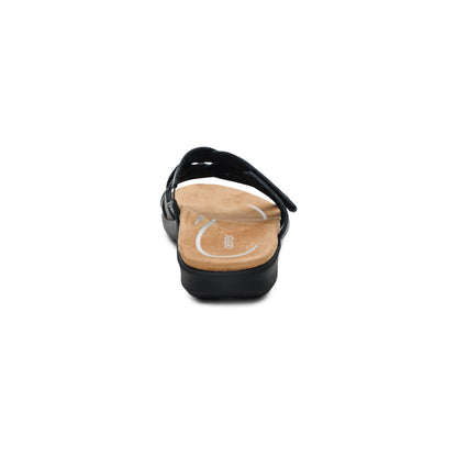 Kasey Adjustable Slide Sandal - Black