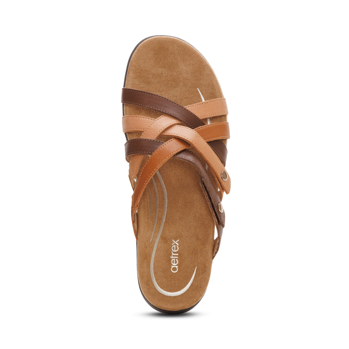 Kasey Adjustable Slide Sandal - Tan Multi