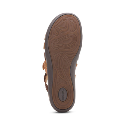 Kasey Adjustable Slide Sandal - Tan Multi