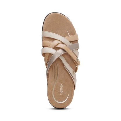 Kasey Adjustable Slide Sandal - Off White