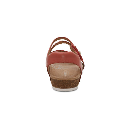 Jillian Braided Quarter Strap Sandal - Antique Rose