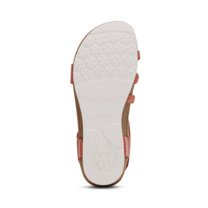 Jillian Braided Quarter Strap Sandal - Antique Rose