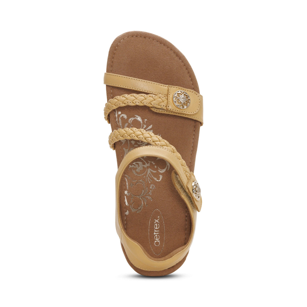 Jillian Braided Quarter Strap Sandal - Butter