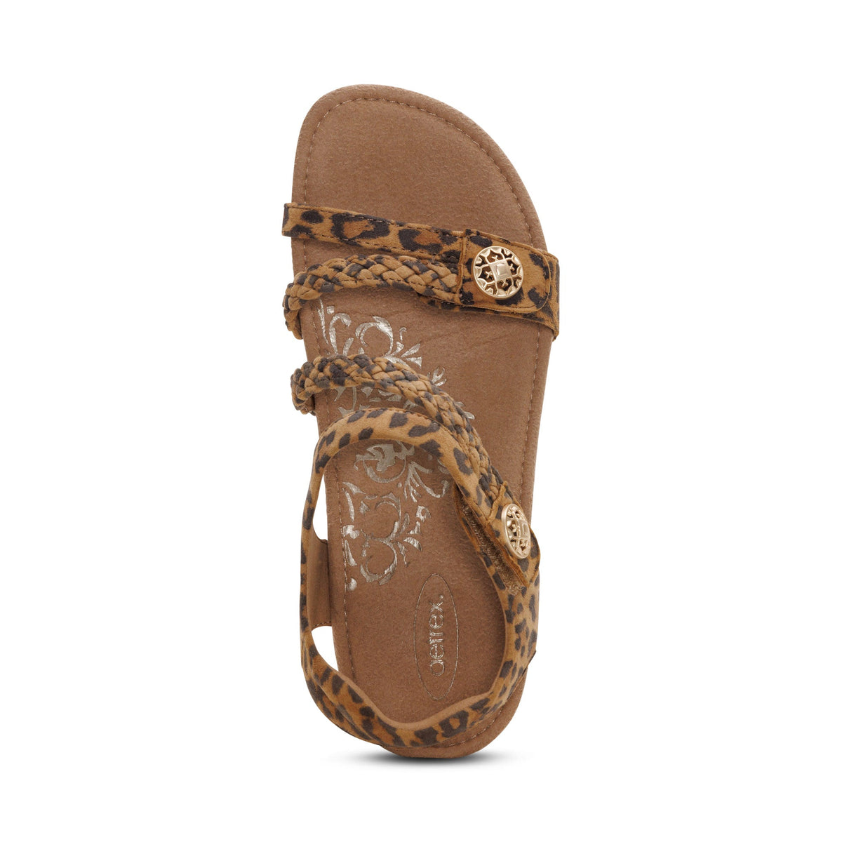 Jillian Braided Quarter Strap Sandal - Leopard