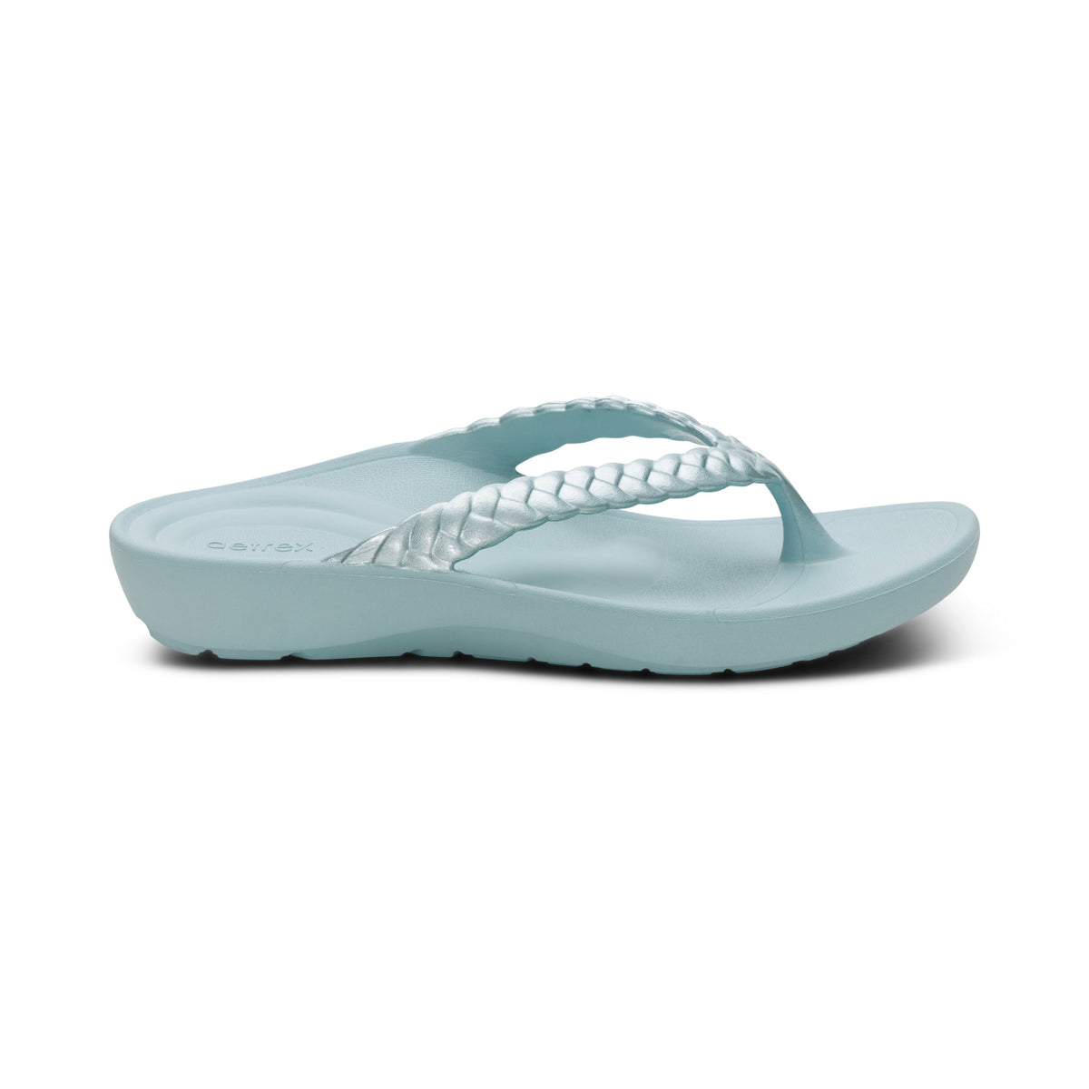 Vicki Braided Thong Sandal - Mint Gloss