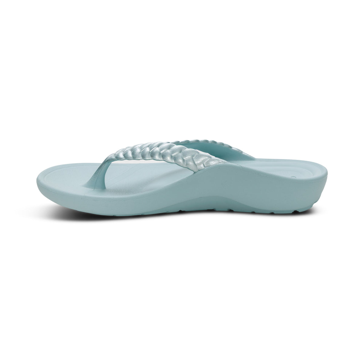 Vicki Braided Thong Sandal - Mint Gloss