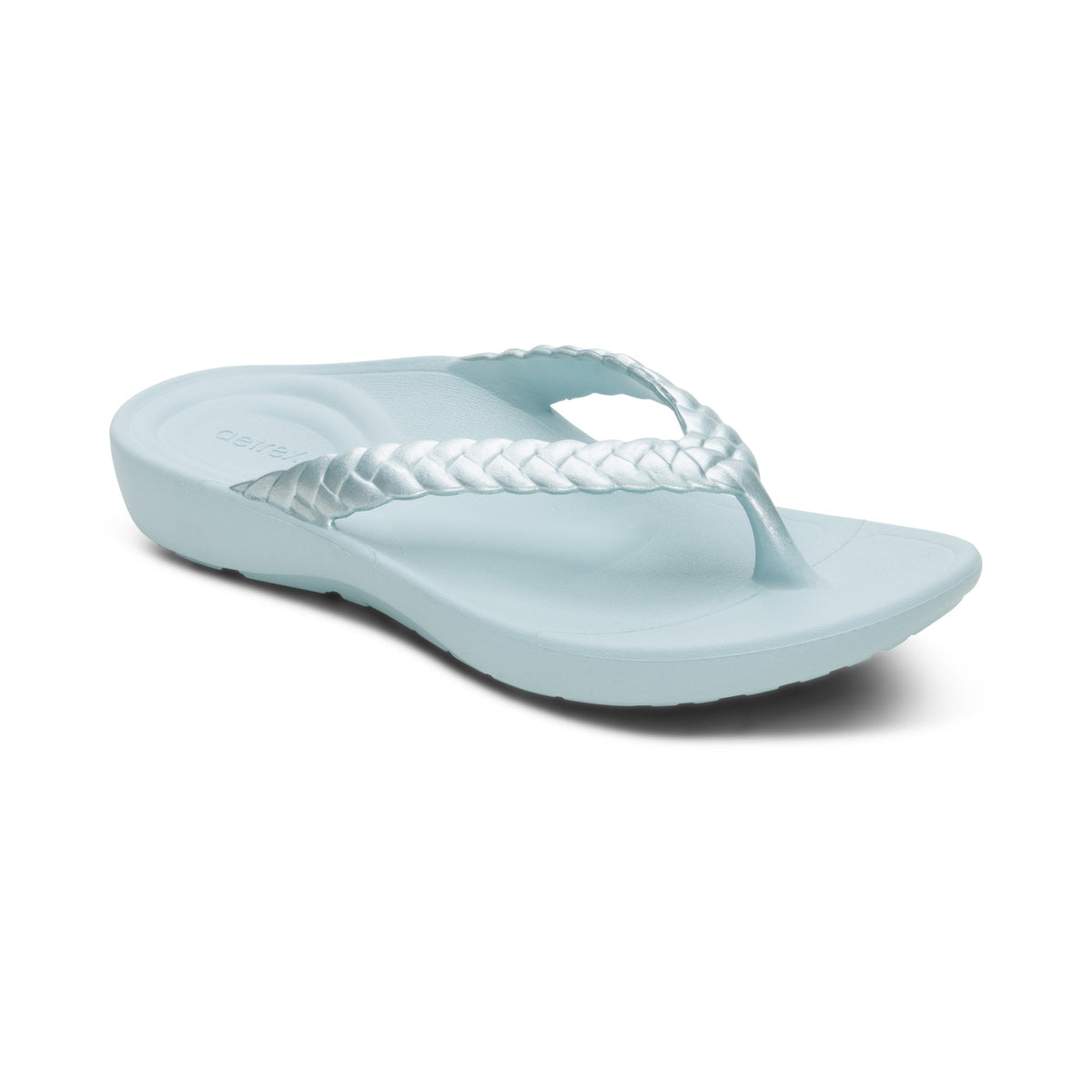Vicki Braided Thong Sandal - Mint Gloss