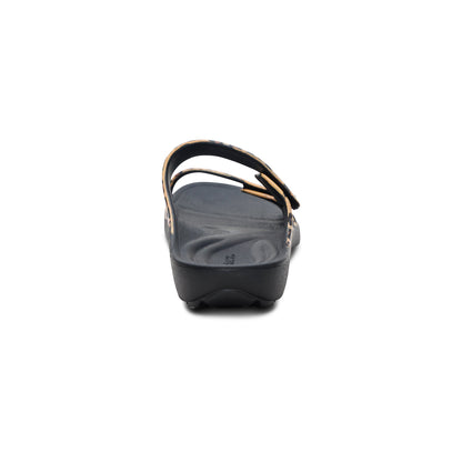 Kaia Two Band Slide - Leopard