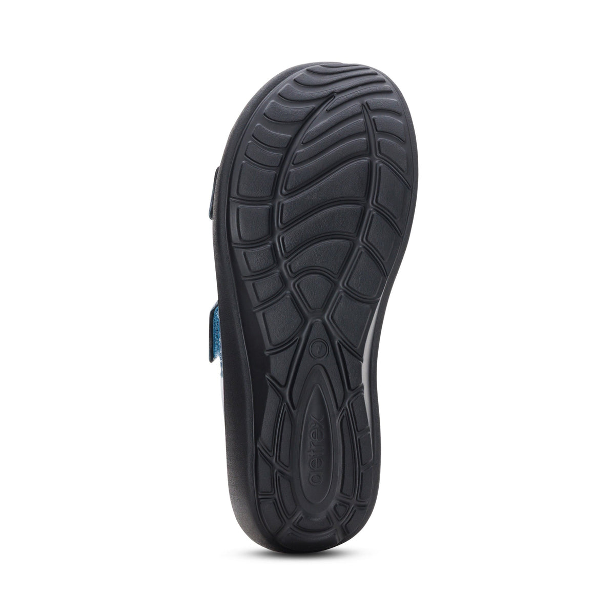Kaia Two Band Slide - Blue Pearlized