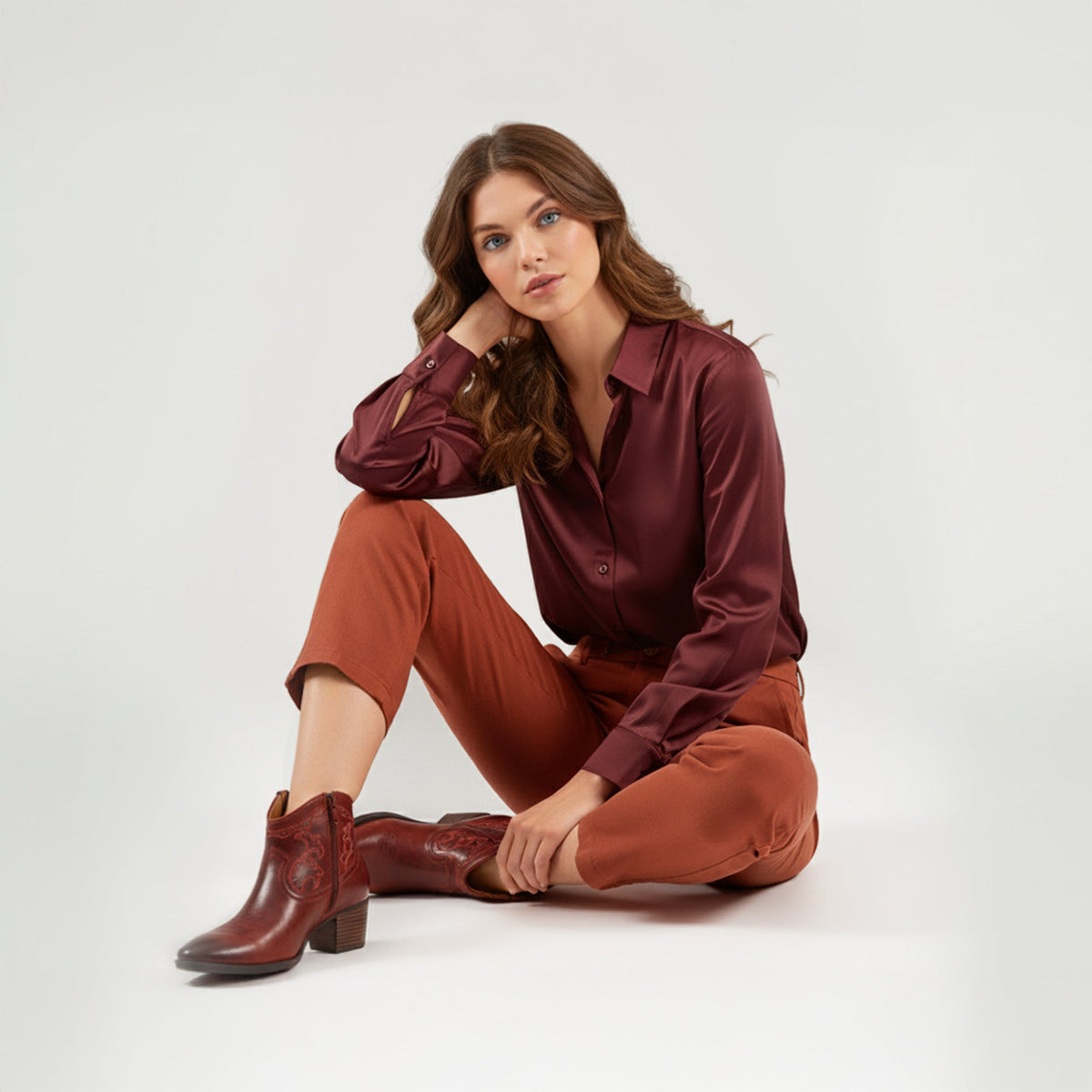 Reagan Ankle Boot - Red