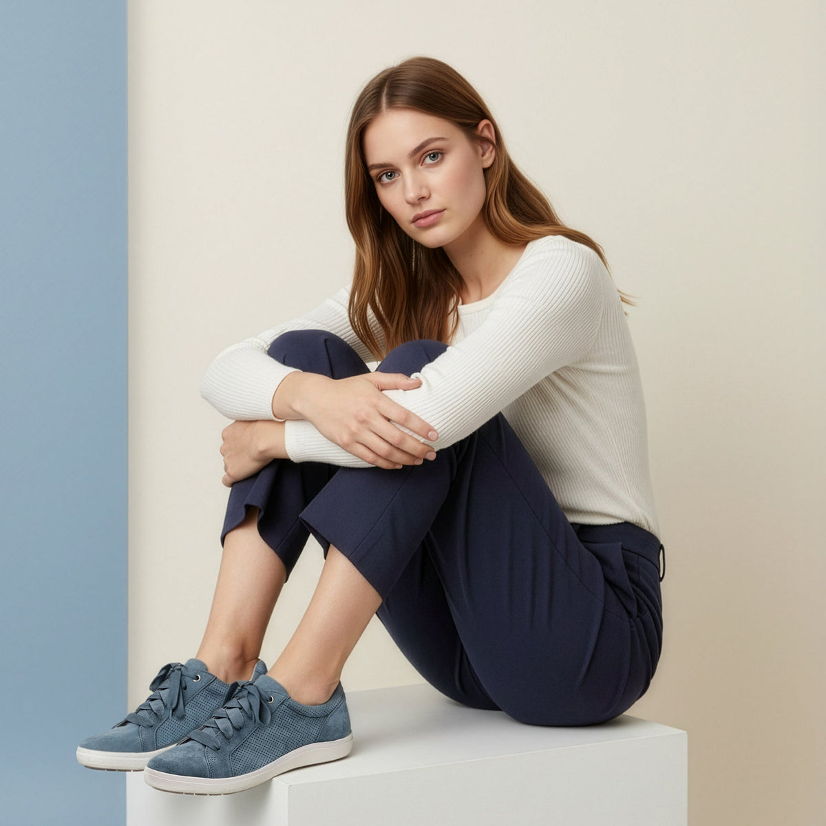 Courtney Lace-up Sneaker - Blue