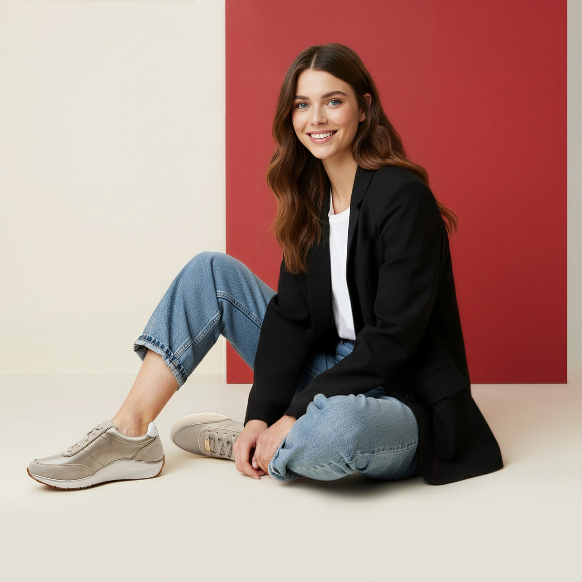 Ivy Arch Support Sneaker - Champagne