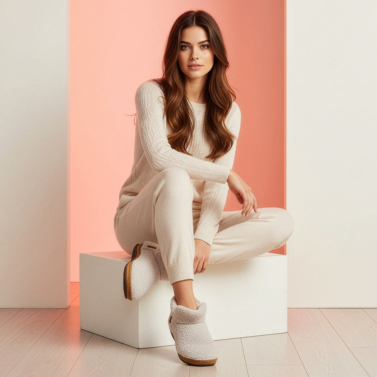 Malina Arch Support Slipper - Tan