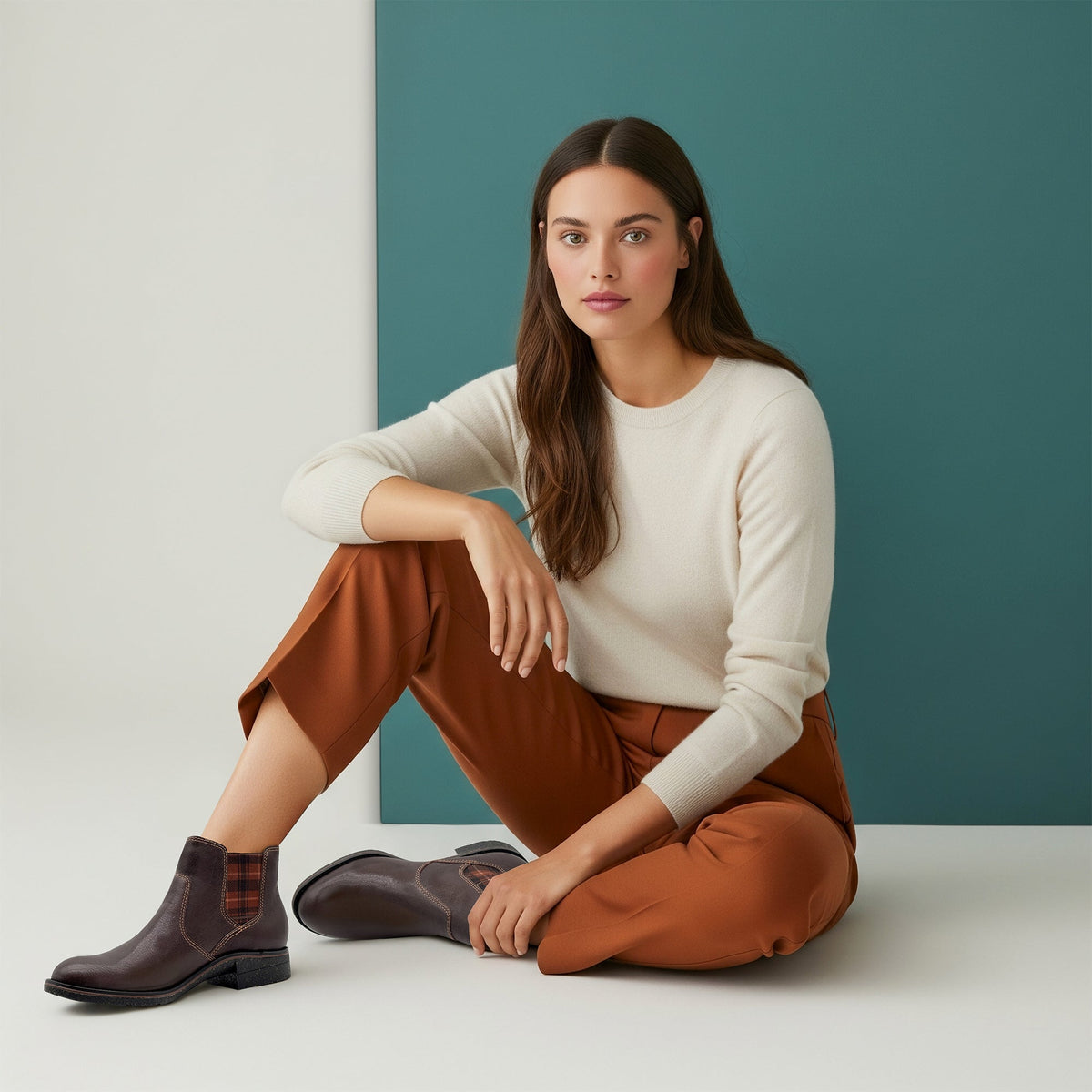 Kaylee Arch Support Chelsea Boot - Dark Brown