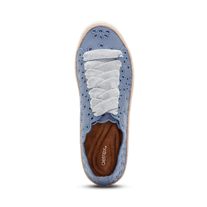 Charlotte Lace-Up Sneaker - Hazy Blue