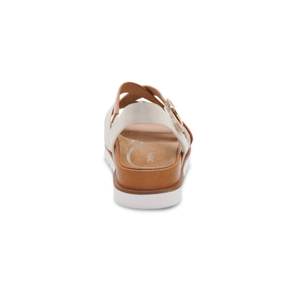 Carmen Cross Band Adjustable Sandal - Champagne Multi