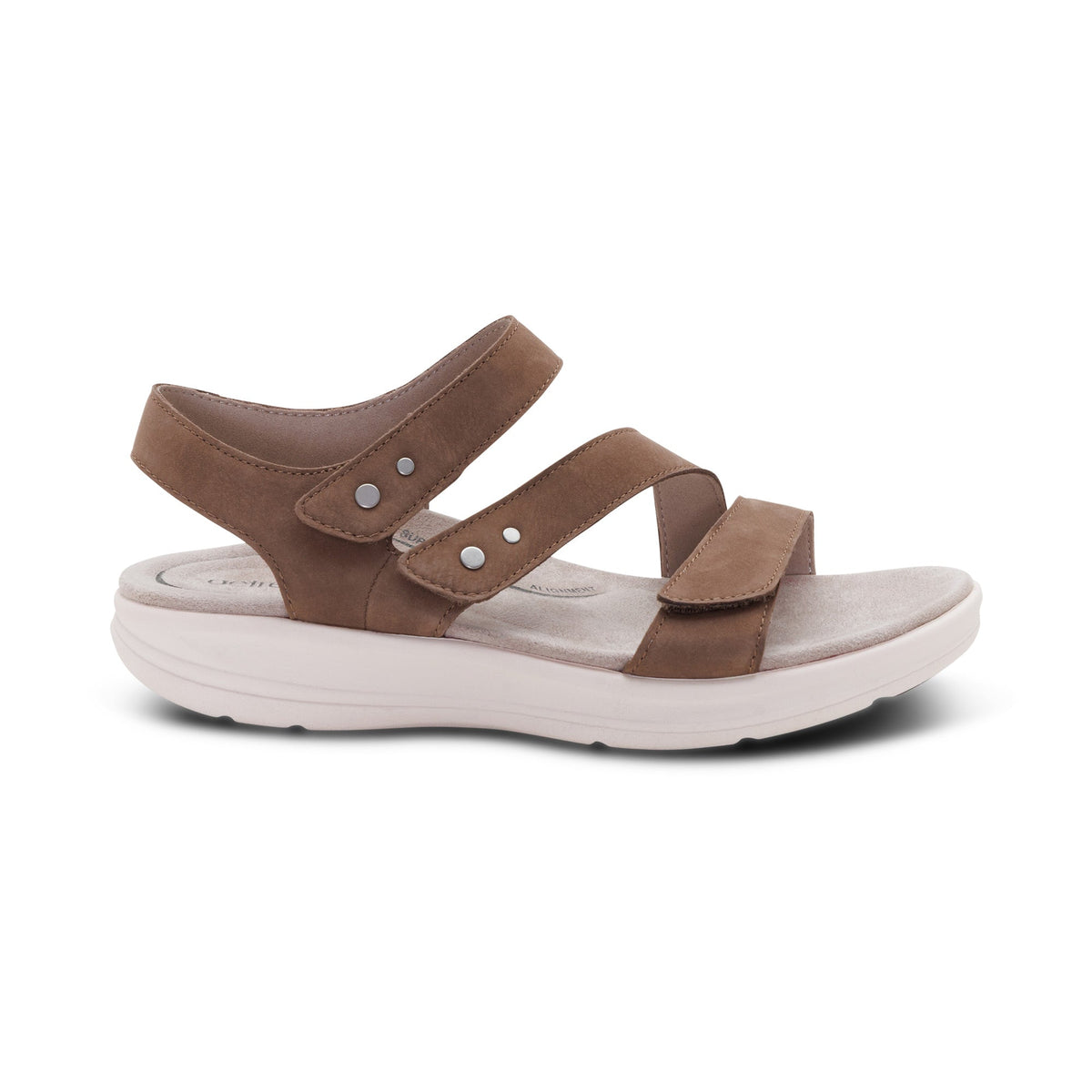 Savannah Adjustable Quarter Strap Sandal - Taupe