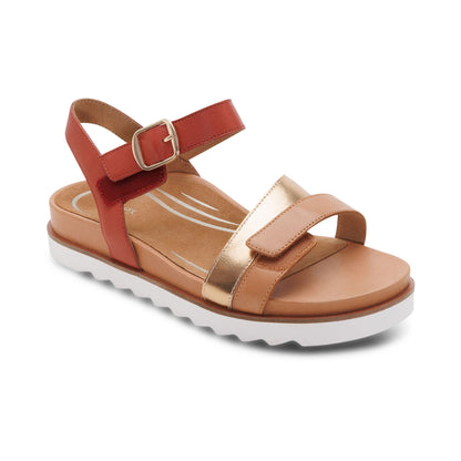 Cass Arch Support Sandal - Terracotta Multi
