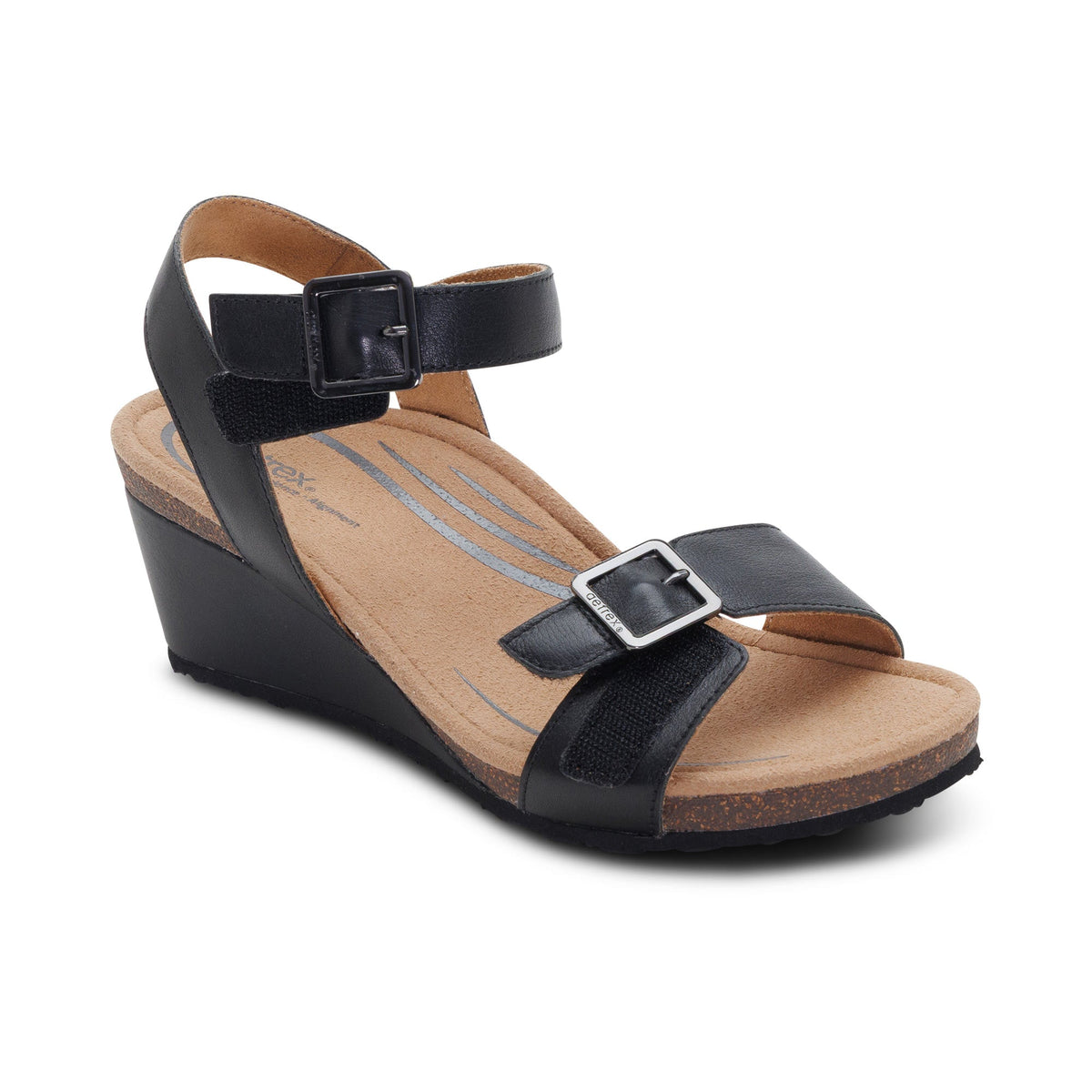Naomi Platform Wedge - Black
