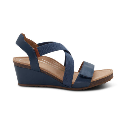 Kathy Platform Wedge - Navy