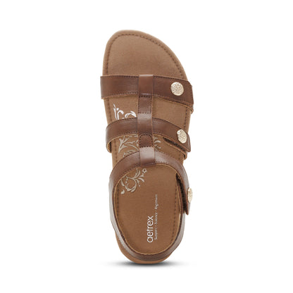 Veronica Arch Support Sandal - Coffee