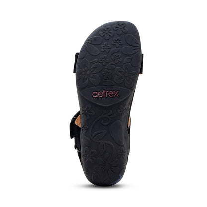 Leslie Arch Support Sandal - Black