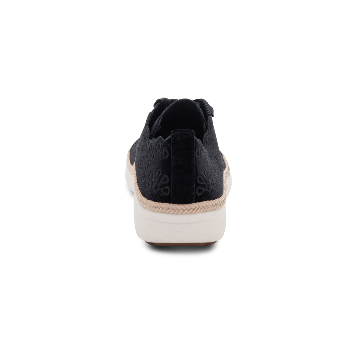 Charlotte Lace-Up Sneaker - Black Velvet