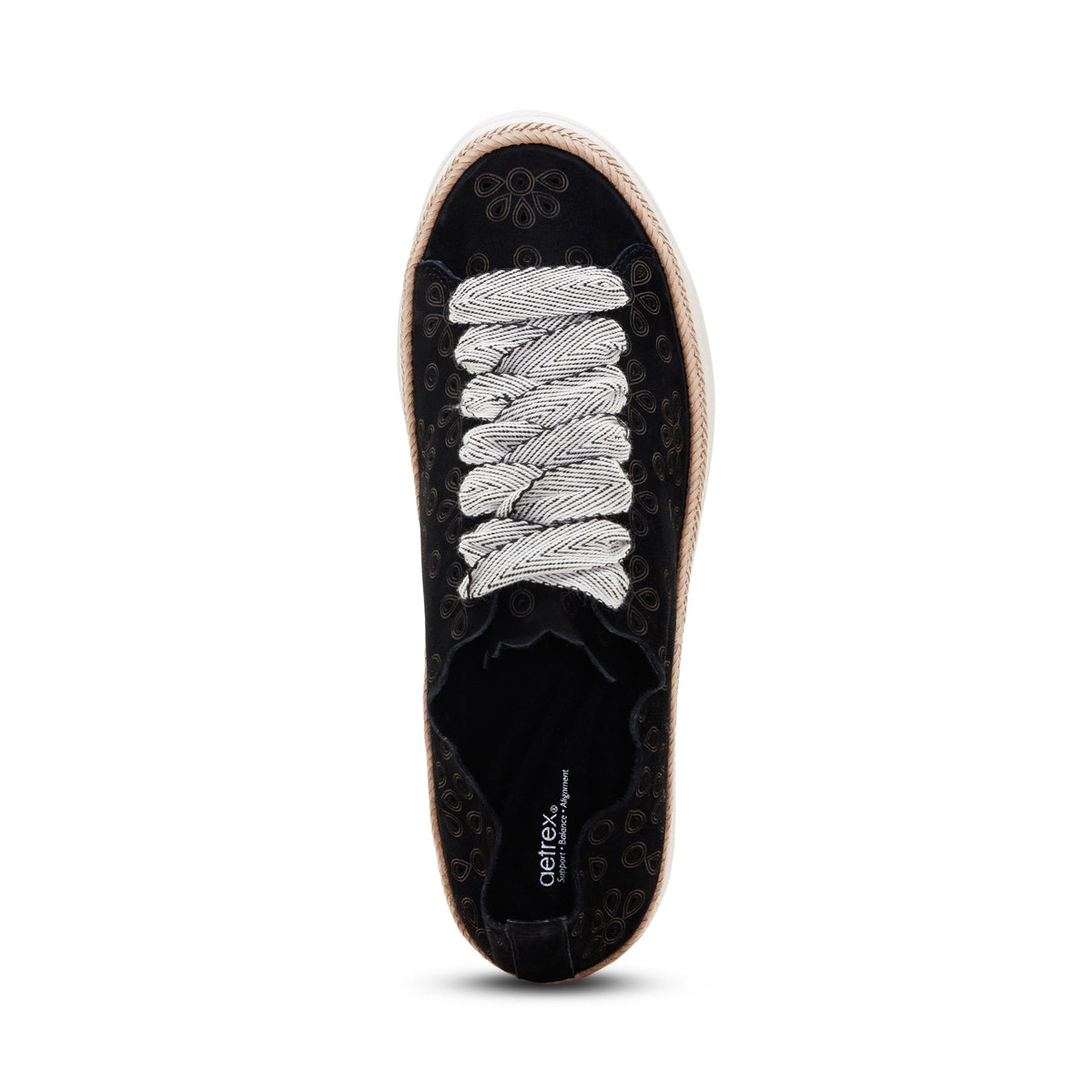 Charlotte Lace-Up Sneaker - Black Nubuck