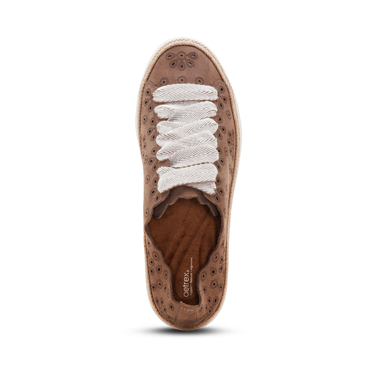 Charlotte Lace-Up Sneaker - Taupe Nubuck