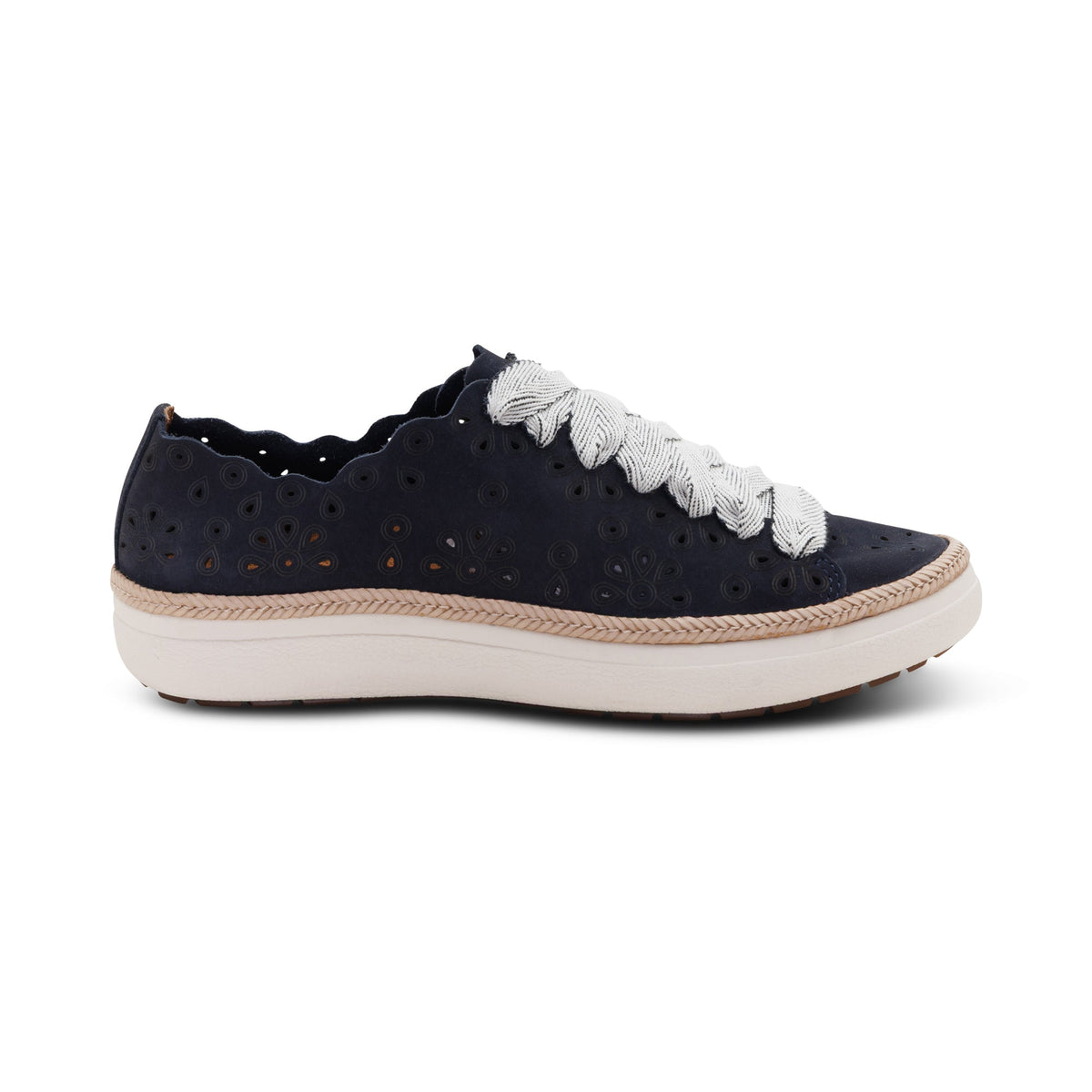 Charlotte Lace-Up Sneaker - Navy Nubuck