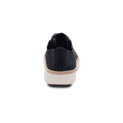 Charlotte Lace-Up Sneaker - Navy Nubuck