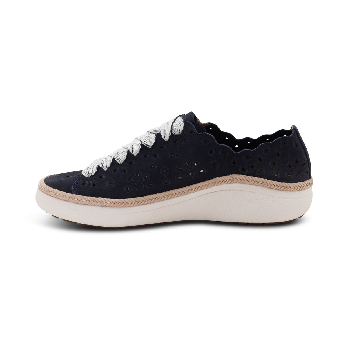 Charlotte Lace-Up Sneaker - Navy Nubuck