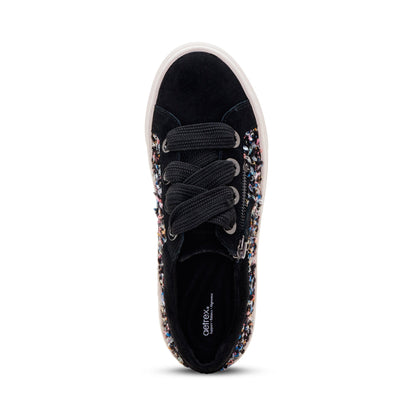 Aubrey Arch Support Platform Sneaker - Black Knit