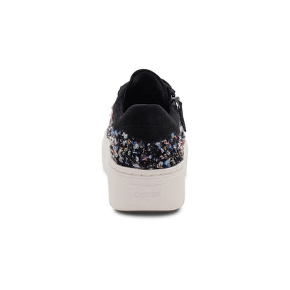 Aubrey Arch Support Platform Sneaker - Black Knit