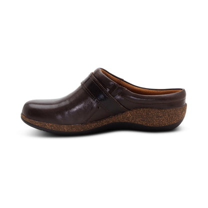 Daphne Slip-On Clog - Dark Brown