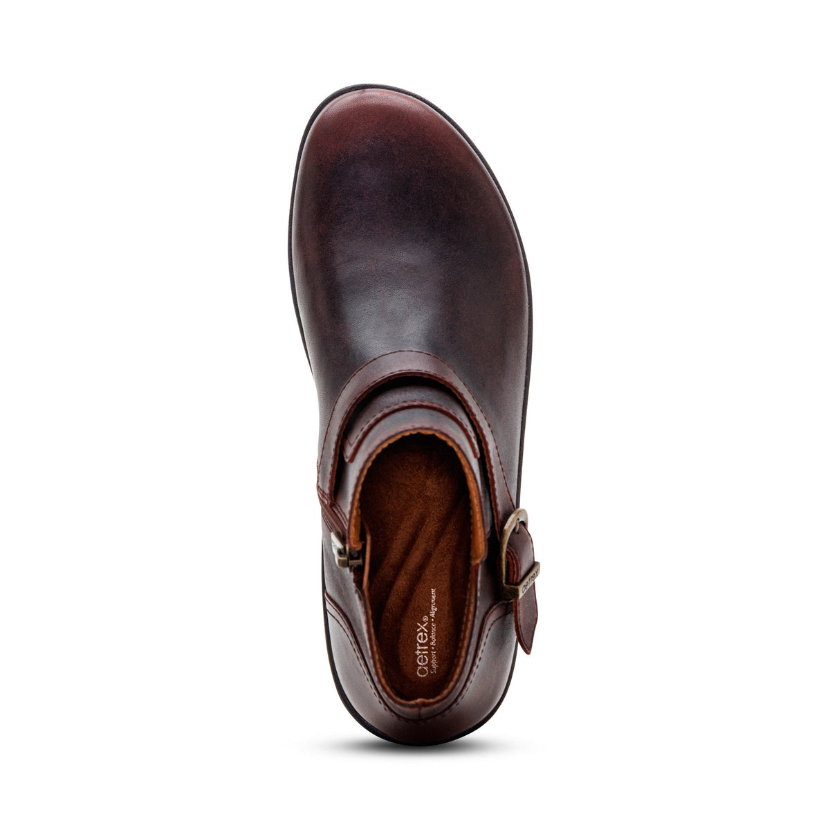 Leah Buckle Bootie - Cordovan