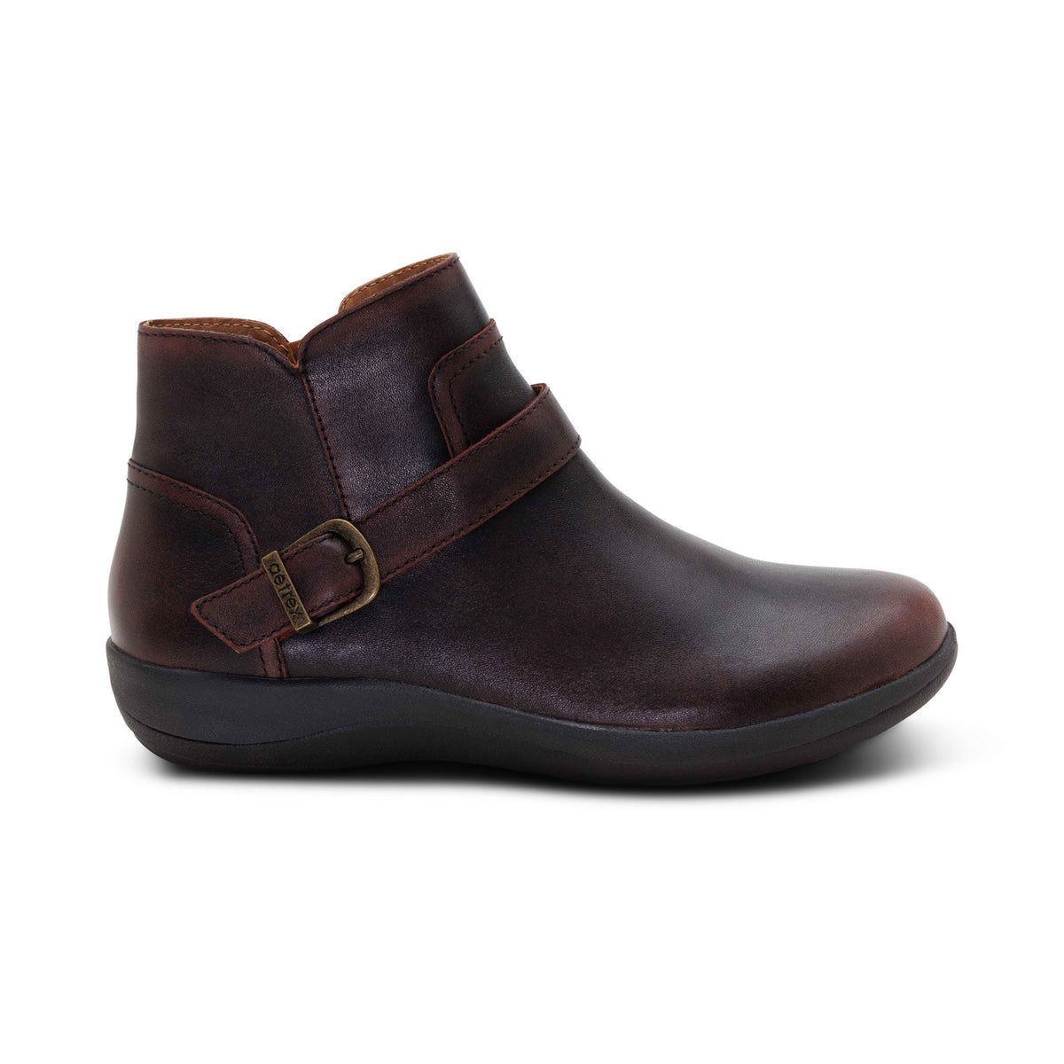 Leah Buckle Bootie - Cordovan