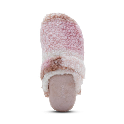 Mia Arch Support Slipper - Pink Plaid