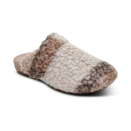 Mia Arch Support Slipper - Tan Plaid