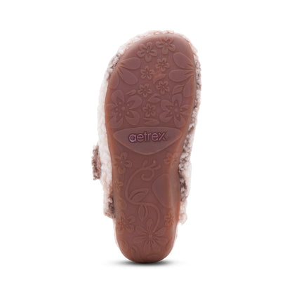 Mia Arch Support Slipper - Tan Plaid
