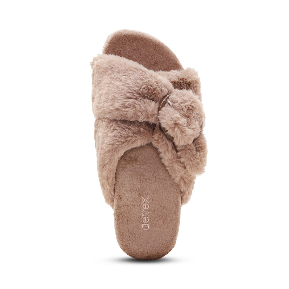 Macy Open-Toe Slipper - Mushroom