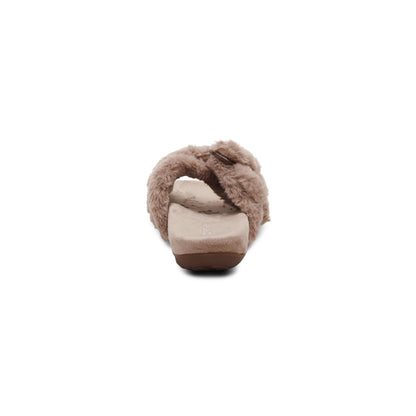 Macy Open-Toe Slipper - Mushroom