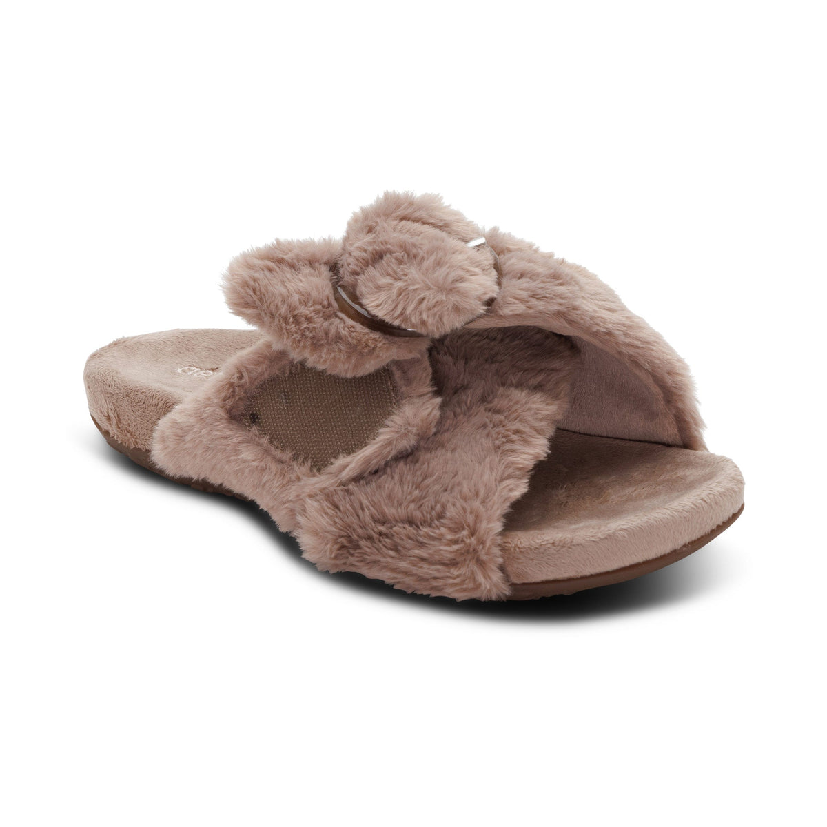 Macy Open-Toe Slipper - Mushroom