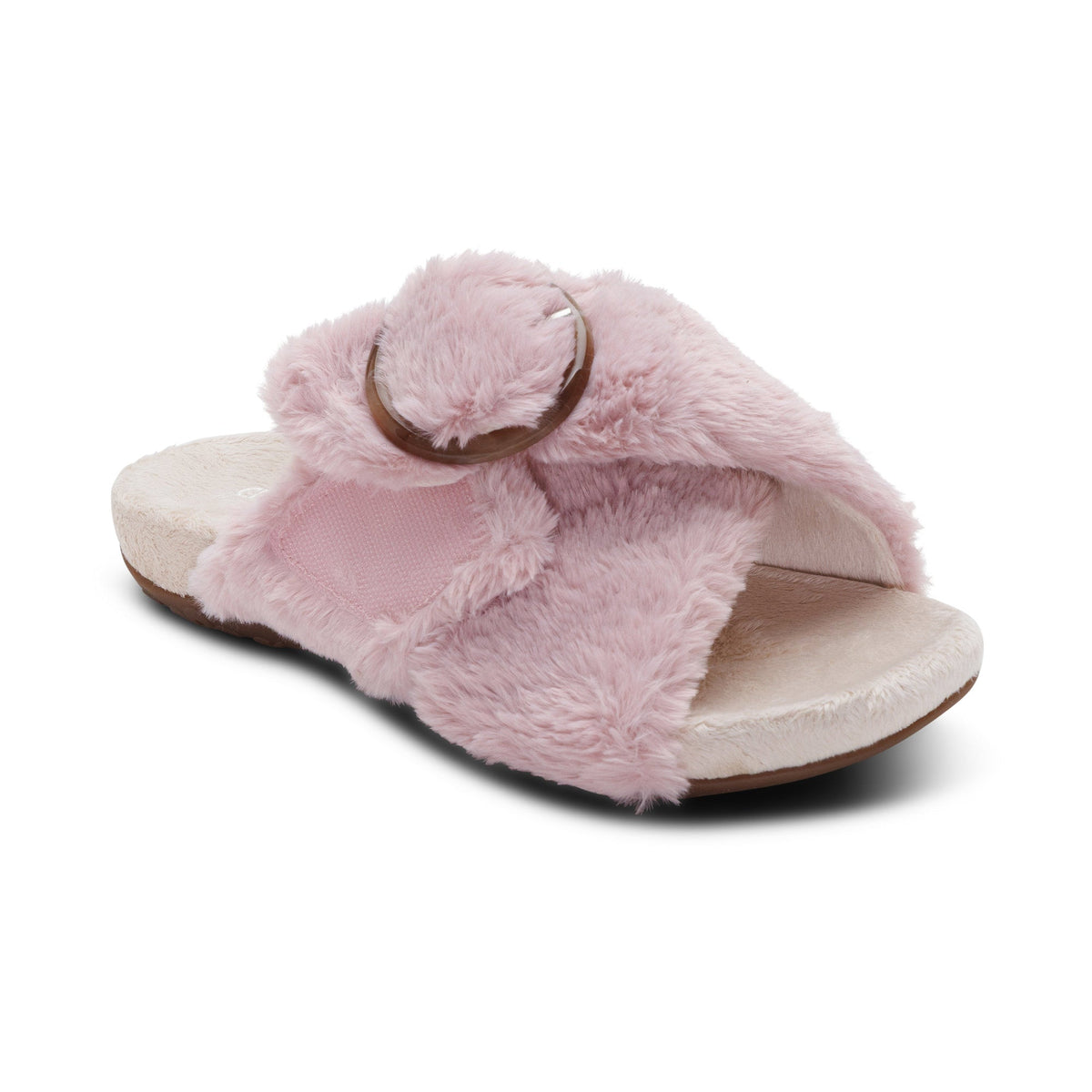 Macy Open-Toe Slipper - Pink