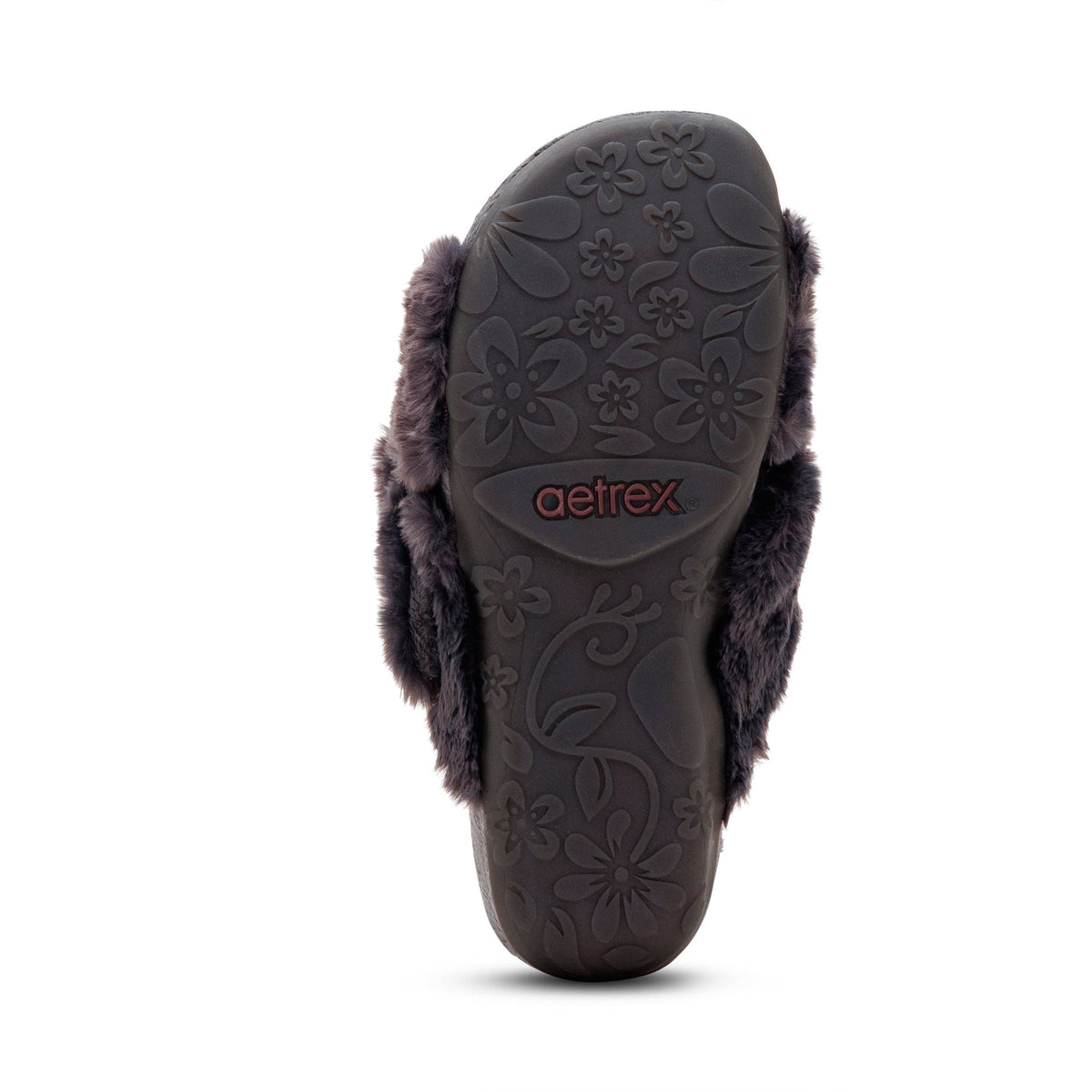Macy Open-Toe Slipper - Charcoal